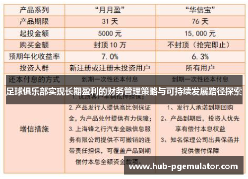 足球俱乐部实现长期盈利的财务管理策略与可持续发展路径探索