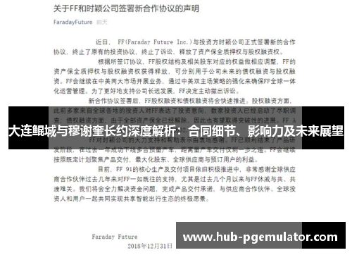 大连鲲城与穆谢奎长约深度解析：合同细节、影响力及未来展望